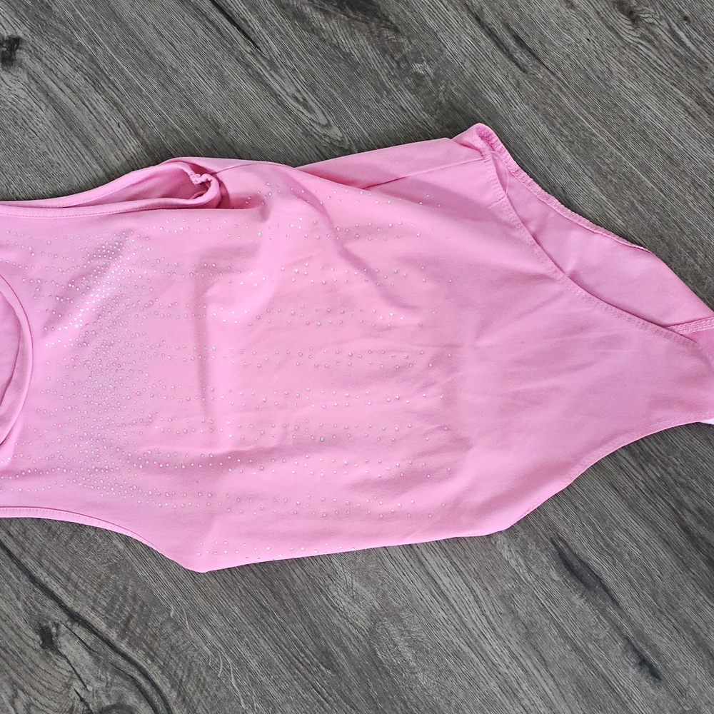 Pink Sleeveless Bodysuit